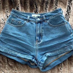 High waisted John Galt Mom Shorts